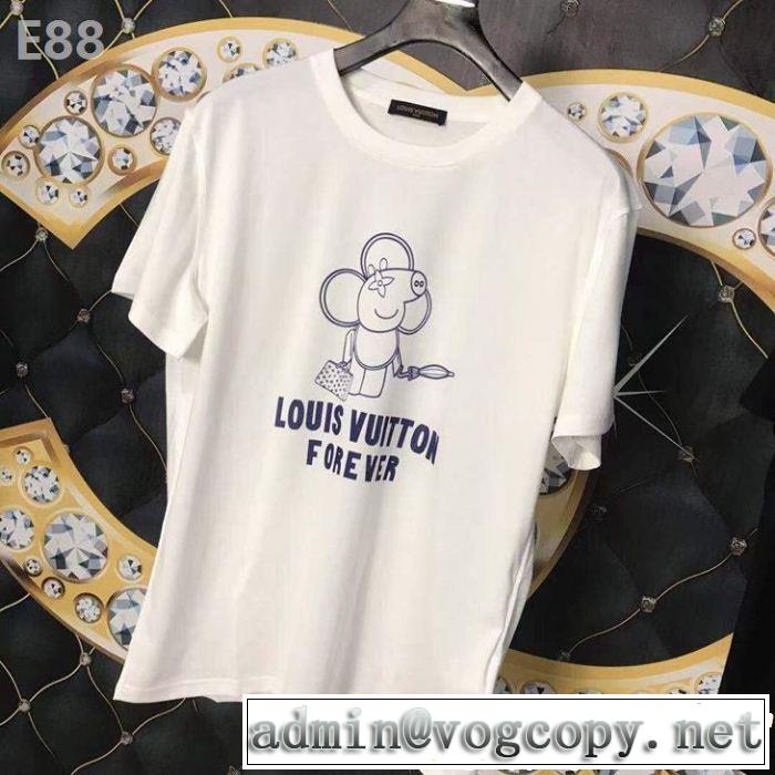 風通しのよい 2色可選 ルイ ヴィトン LOUIS VUITTON 2019年春夏流行ファッション Tシャツ/ティーシャツ