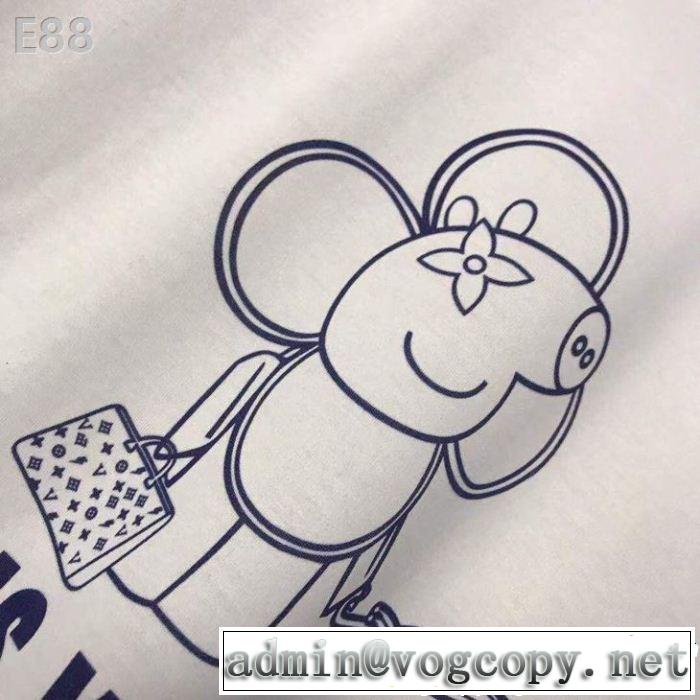 風通しのよい 2色可選 ルイ ヴィトン LOUIS VUITTON 2019年春夏流行ファッション Tシャツ/ティーシャツ