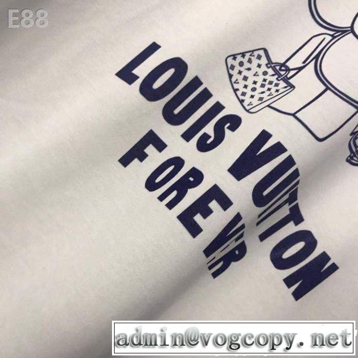 風通しのよい 2色可選 ルイ ヴィトン LOUIS VUITTON 2019年春夏流行ファッション Tシャツ/ティーシャツ