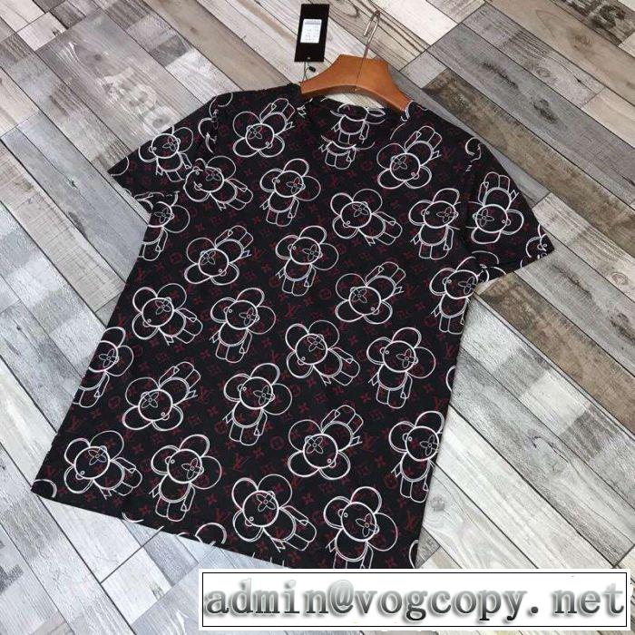 Tシャツ/ティーシャツ ルイ ヴィトン LOUIS VUITTON 大人のこなれた着こなし2色可選  抜け感のある夏着物