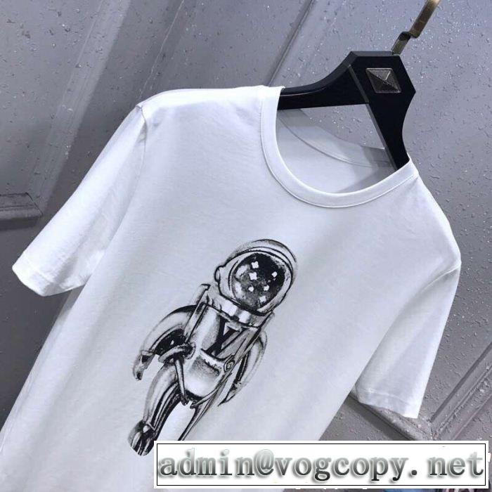 Tシャツ/ティーシャツ  大人の可愛さを引き立て ルイ ヴィトン LOUIS VUITTON 2色可選 スタイルアップ効果