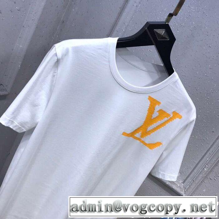 2色可選 ルイ ヴィトン LOUIS VUITTON 今人気の秘訣  Tシャツ/ティーシャツ 一気にトレンド感満載な着こなし