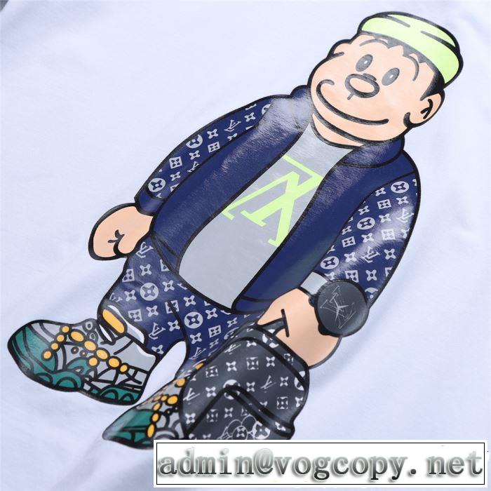 ルイ ヴィトン LOUIS VUITTON 優しげ人気アイテム  Tシャツ/ティーシャツ 2色可選 春夏の流行り2019新品