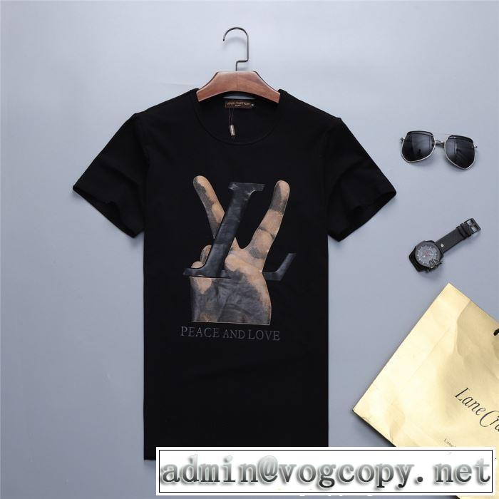 2色可選 今旬のシルエットバランス ルイ ヴィトン LOUIS VUITTON Tシャツ/ティーシャツ 2019年最新ファッション