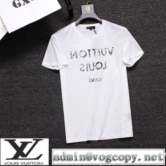 きれいめ派に上質 Tシャツ/ティーシャツ 2色可選 ルイ ヴィトン LOUIS VUITTON 2019年の夏のマスト