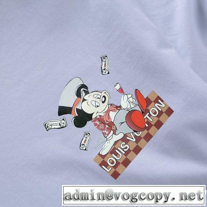 LOUIS VUITTON おすすめ大人かわいい着こなし ルイ ヴィトン2019年の夏のマスト  Tシャツ/ティーシャツ 3色可選