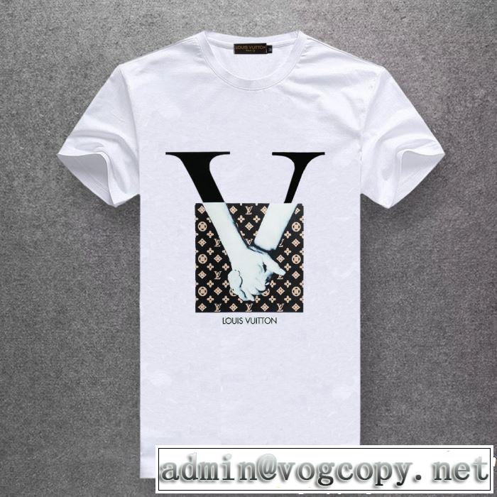  多色可選 夏の大人カジュアルスタイル ルイ ヴィトン 2019春夏も引き続き人気セール LOUIS VUITTON Tシャツ/ティーシャツ 