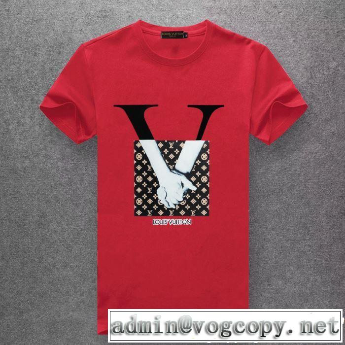 多色可選 夏の大人カジュアルスタイル ルイ ヴィトン 2019春夏も引き続き人気セール LOUIS VUITTON Tシャツ/ティーシャツ