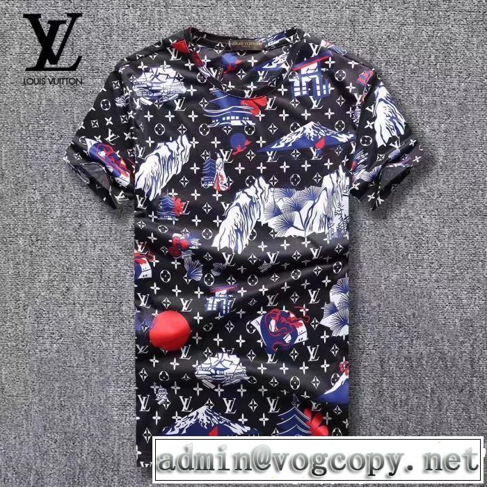 春夏らしい華やか Tシャツ/ティーシャツ 3色可選2019夏色っぽさ  ルイ ヴィトン LOUIS VUITTON