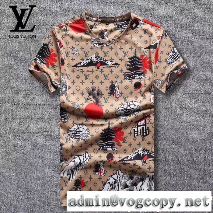 春夏らしい華やか Tシャツ/ティーシャツ 3色可選2019夏色っぽさ  ルイ ヴィトン LOUIS VUITTON