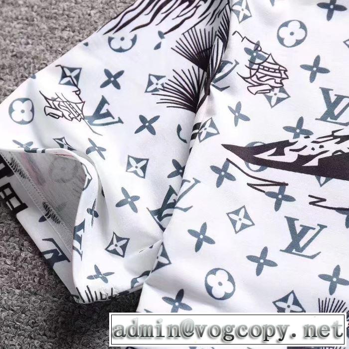春夏らしい華やか Tシャツ/ティーシャツ 3色可選2019夏色っぽさ  ルイ ヴィトン LOUIS VUITTON