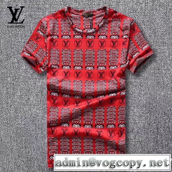 ルイ ヴィトン LOUIS VUITTON シンプルながら切れ味のいい Tシャツ/ティーシャツ 2色可選 清涼感とカジュアルスタイル
