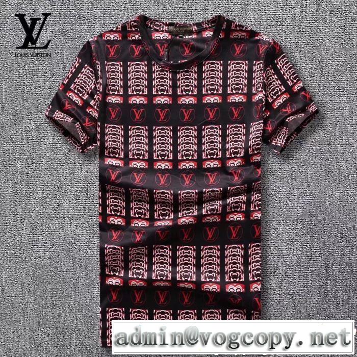 ルイ ヴィトン LOUIS VUITTON シンプルながら切れ味のいい Tシャツ/ティーシャツ 2色可選 清涼感とカジュアルスタイル