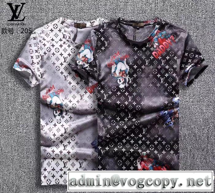  2019春夏は人気定番 ルイ ヴィトン LOUIS VUITTONきちんと感が抜群  Tシャツ/ティーシャツ 2色可選 