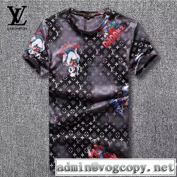 2019春夏は人気定番 ルイ ヴィトン LOUIS VUITTONきちんと感が抜群  Tシャツ/ティーシャツ 2色可選