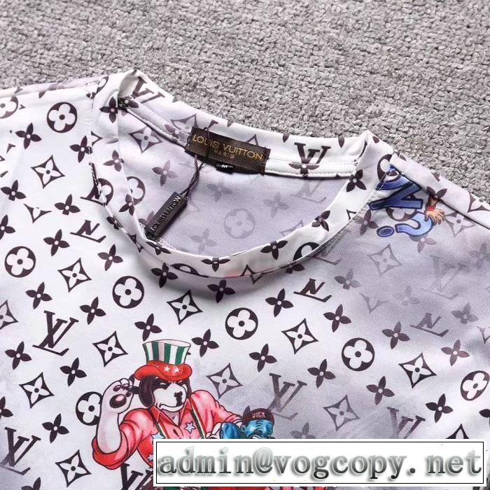 2019春夏は人気定番 ルイ ヴィトン LOUIS VUITTONきちんと感が抜群  Tシャツ/ティーシャツ 2色可選