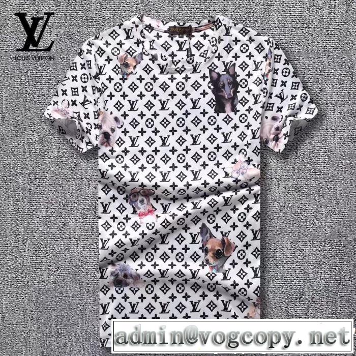 Tシャツ/ティーシャツ 2色可選 ルイ ヴィトン 2019年春夏流行ファッション LOUIS VUITTON 知的優秀アイテム