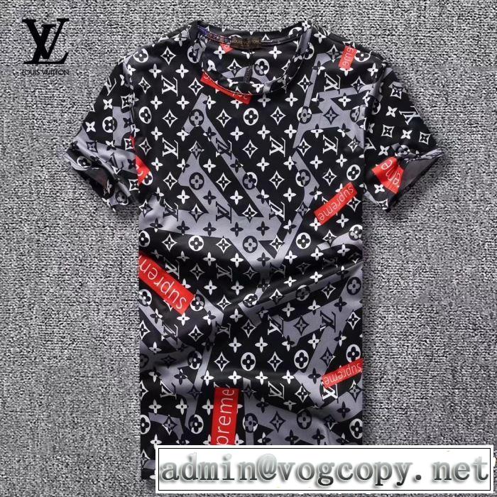 新しい斬新なスタイル ルイ ヴィトン LOUIS VUITTON Tシャツ/ティーシャツ 3色可選 定番のスタイル春夏限定