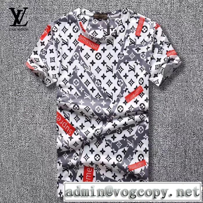 新しい斬新なスタイル ルイ ヴィトン LOUIS VUITTON Tシャツ/ティーシャツ 3色可選 定番のスタイル春夏限定