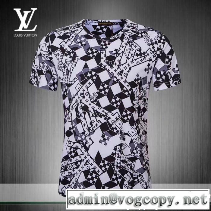  LOUIS VUITTON 大人のこなれた着こなし ルイ ヴィトン 2019SSのトレンド商品 Tシャツ/ティーシャツ 2色可選 
