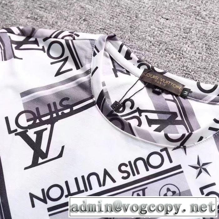 今年流大人っぽさ ルイ ヴィトン LOUIS VUITTON Tシャツ/ティーシャツ 2色可選 2019春夏トレンドアイテム