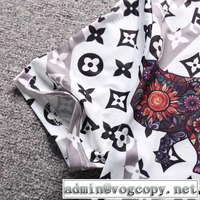 2019年最新ファッション  Tシャツ/ティーシャツ 2色可選 高級感が好評です ルイ ヴィトン LOUIS VUITTON