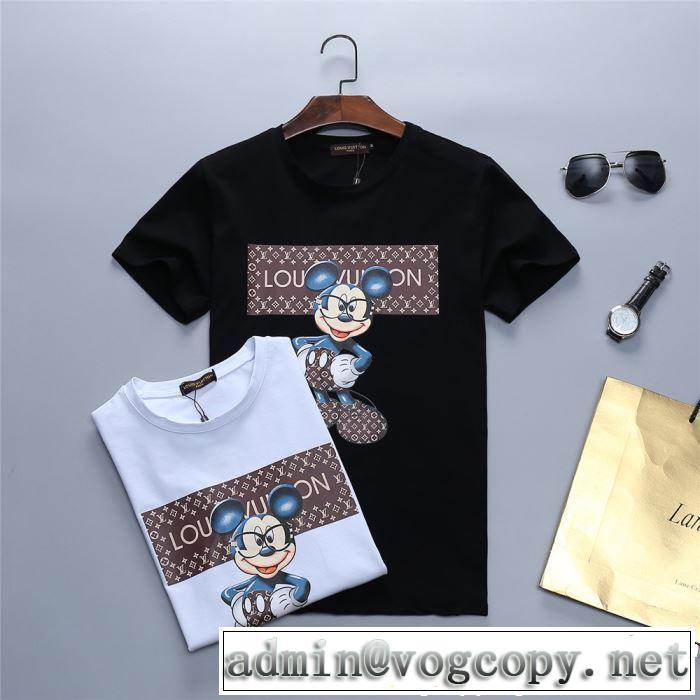 半袖Tシャツ 2色可選 新作コレクションを見る 春夏シンプルファッションでOK！ LOUIS VUITTON ルイ ヴィトン