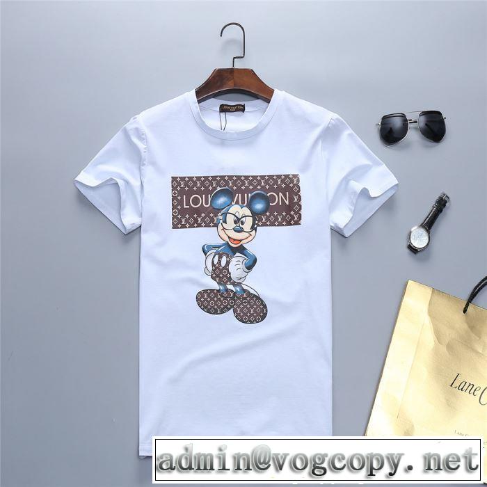 半袖Tシャツ 2色可選 新作コレクションを見る 春夏シンプルファッションでOK！ LOUIS VUITTON ルイ ヴィトン