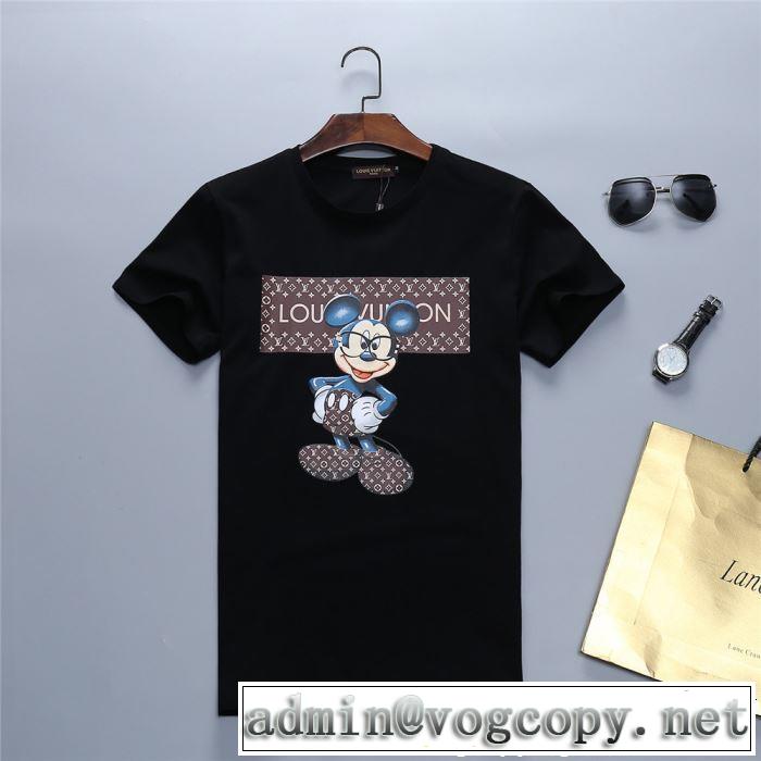 半袖Tシャツ 2色可選 新作コレクションを見る 春夏シンプルファッションでOK！ LOUIS VUITTON ルイ ヴィトン