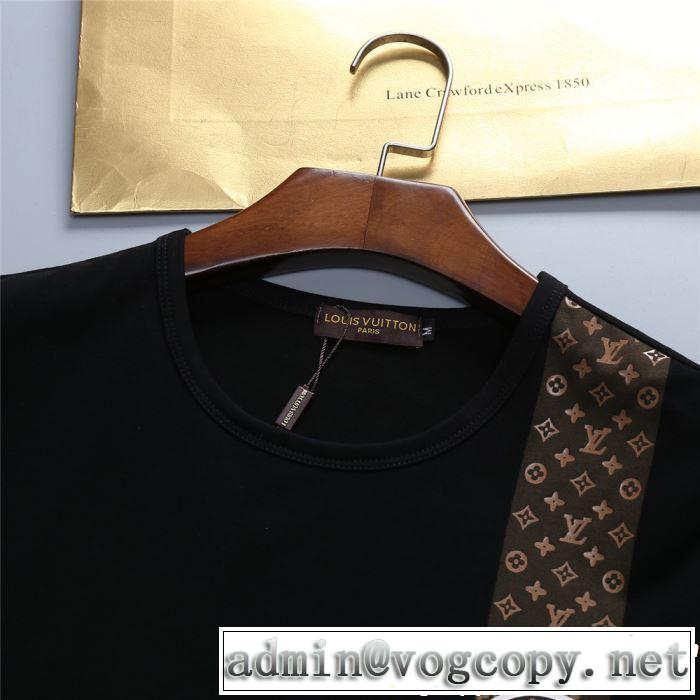 2019年最新ファッション 春夏シンプルファッションでOK！ LOUIS VUITTON ルイ ヴィトン 半袖Tシャツ 2色可選