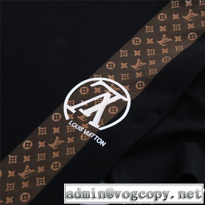 2019年最新ファッション 春夏シンプルファッションでOK！ LOUIS VUITTON ルイ ヴィトン 半袖Tシャツ 2色可選