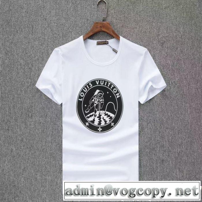 リラックススタイルが実現 2019春夏も引き続きトレンド LOUIS VUITTON ルイ ヴィトン 半袖Tシャツ 3色可選