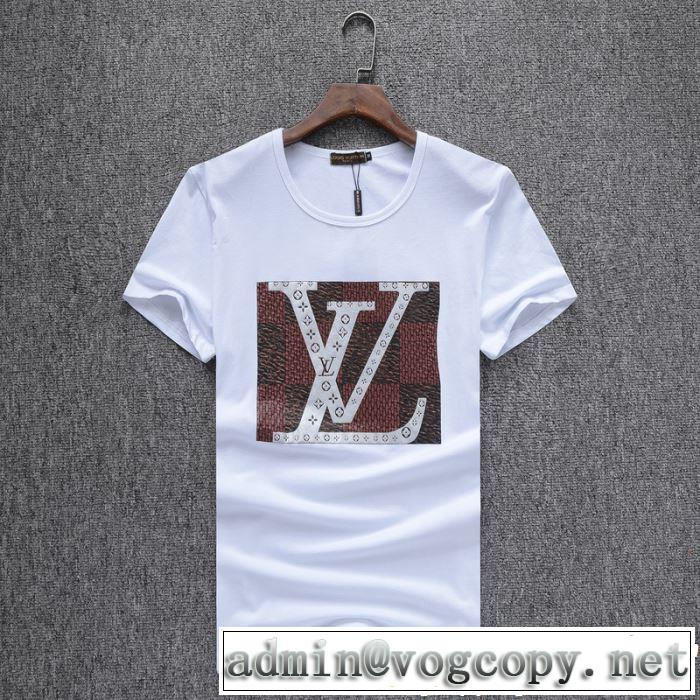 大人カジュアル上手に 《2019年》今、注目のストリート LOUIS VUITTON ルイ ヴィトン 半袖Tシャツ 3色可選