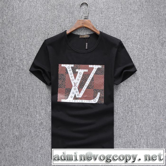 大人カジュアル上手に 《2019年》今、注目のストリート LOUIS VUITTON ルイ ヴィトン 半袖Tシャツ 3色可選