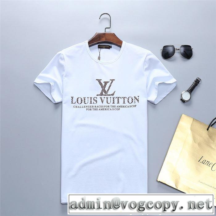 今から夏まで活躍する LOUIS VUITTON ルイ ヴィトン 半袖Tシャツ 2色可選 大人カジュアル夏ファッション2019