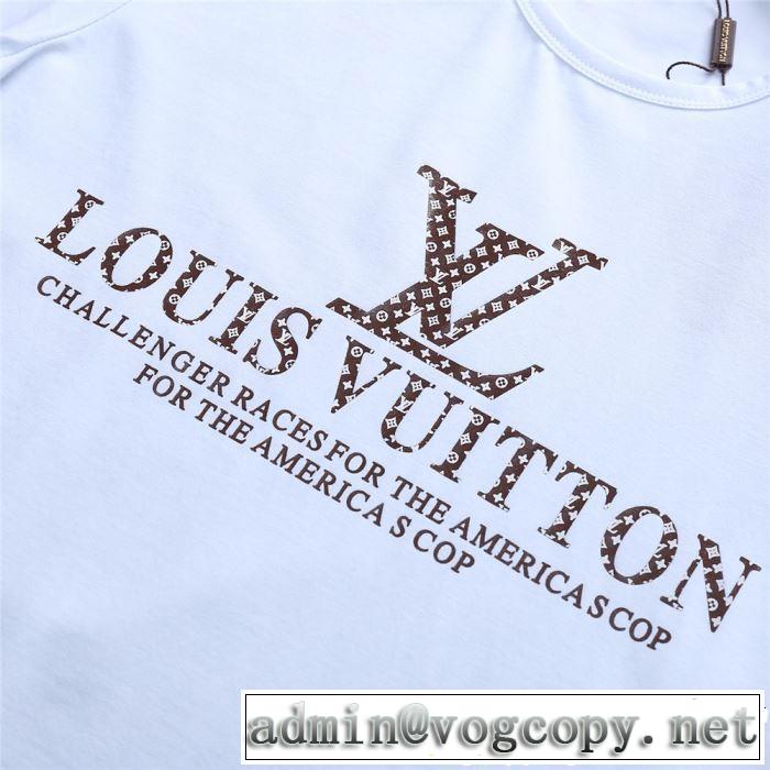 今から夏まで活躍する LOUIS VUITTON ルイ ヴィトン 半袖Tシャツ 2色可選 大人カジュアル夏ファッション2019