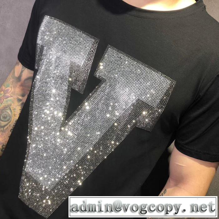 一目ぼれLOUIS VUITTON  Tシャツ/半袖 2019年春夏シーズンの人気 2色可選 ルイ ヴィトン  海外セレブは大人気