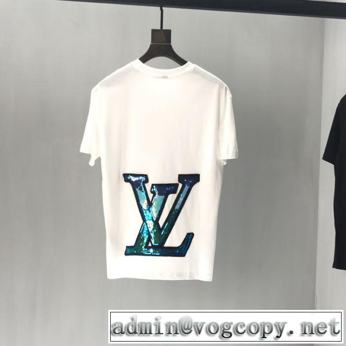 人気上昇中  Tシャツ/半袖 2色可選 2019春夏人気トレンドアイテム ルイ ヴィトン LOUIS VUITTON 春夏トレンド