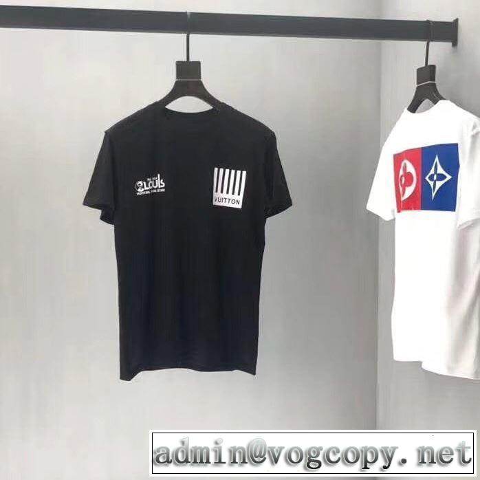 在庫手元にあり即発セール必需品 LOUIS VUITTON Tシャツ/半袖 2色可選 2019春夏人気トレンドアイテム ルイ ヴィトン