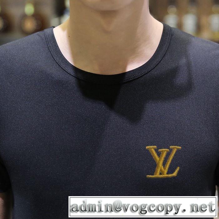 素敵カジュアルの春夏コレクション 2色可選 ルイ ヴィトン2019年最新ファッション LOUIS VUITTON  Tシャツ/半袖