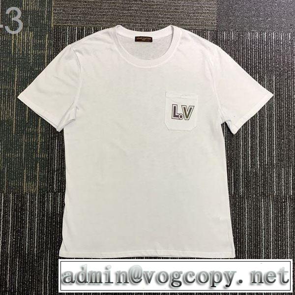 知的な夏のスタイル  LOUIS VUITTON Tシャツ/半袖 2色可選 2019年春夏シーズンの人気 ルイ ヴィトン