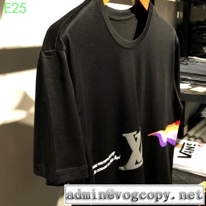 Tシャツ/半袖お洒落スタイル  2色可選 ルイ ヴィトン先行販売  LOUIS VUITTON 2019春夏は人気定番