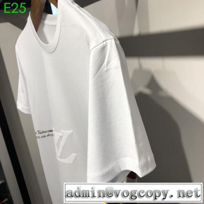 Tシャツ/半袖お洒落スタイル  2色可選 ルイ ヴィトン先行販売  LOUIS VUITTON 2019春夏は人気定番