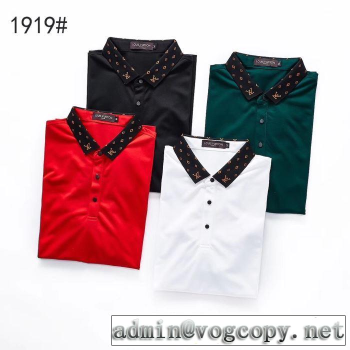 ルイ ヴィトン2019年夏の一押しファッションアイテム LOUIS VUITTON  Tシャツ/半袖  4色可選  特に夏は人気アイテム