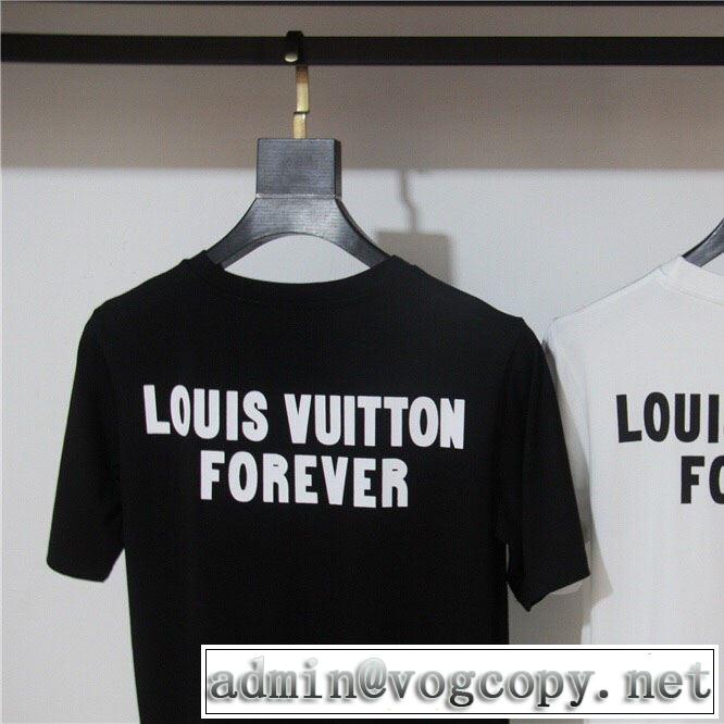 Tシャツ/半袖  2色可選  海外セレブは大人気 ルイ ヴィトン2019春夏人気トレンドアイテム  LOUIS VUITTON