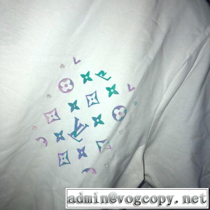 ルイ ヴィトントレンドアイテムとして継続 LOUIS VUITTON おしゃれな夏ファッション2019 Tシャツ/半袖  2色可選