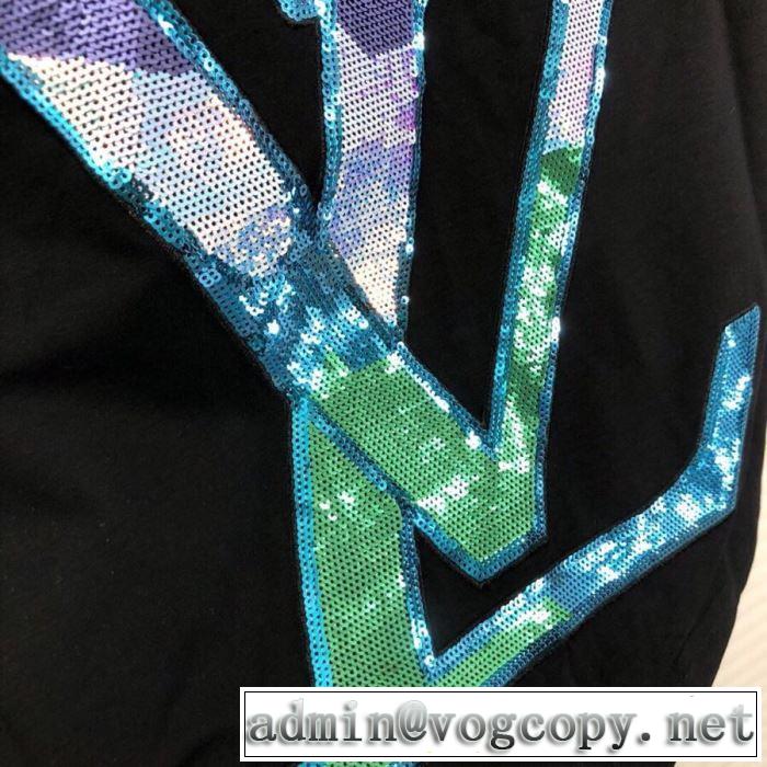 ルイ ヴィトントレンドアイテムとして継続 LOUIS VUITTON おしゃれな夏ファッション2019 Tシャツ/半袖  2色可選