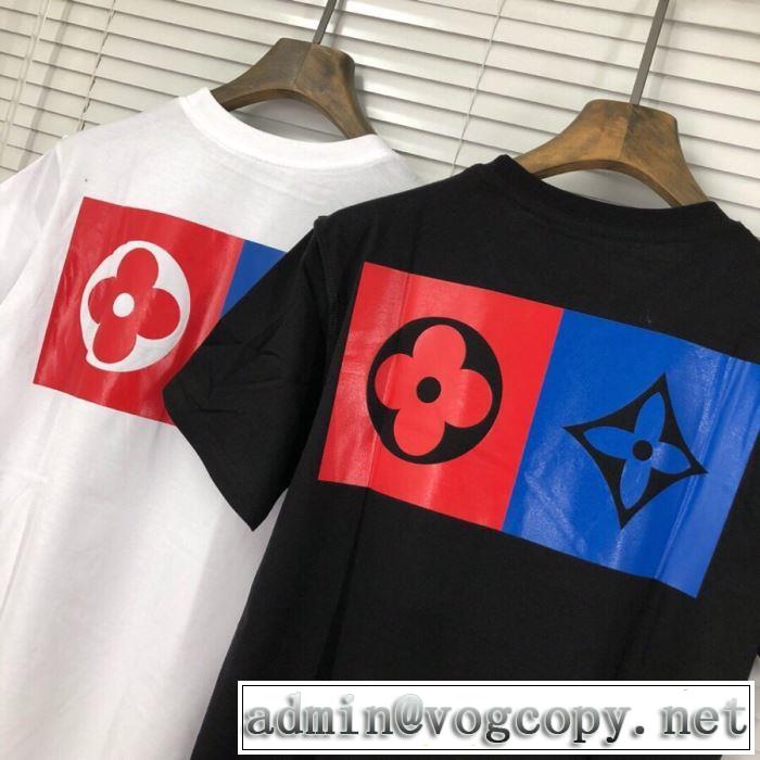 特に夏は人気アイテム ルイ ヴィトン  Tシャツ/半袖  2色可選  LOUIS VUITTONファッションにトレンド
