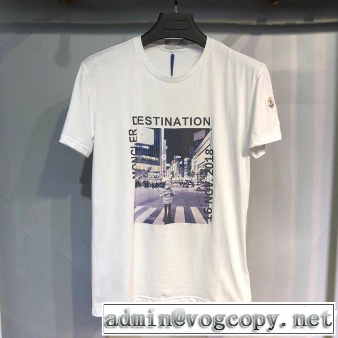 MONCLER モンクレール 半袖Tシャツ 2色可選 2019年の春夏に着たい 今旬のシルエットバランス