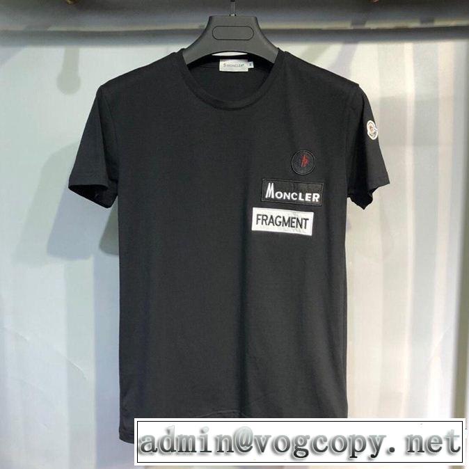 2019年春夏流行ファッション 大人のこなれた着こなし MONCLER モンクレール 半袖Tシャツ 3色可選